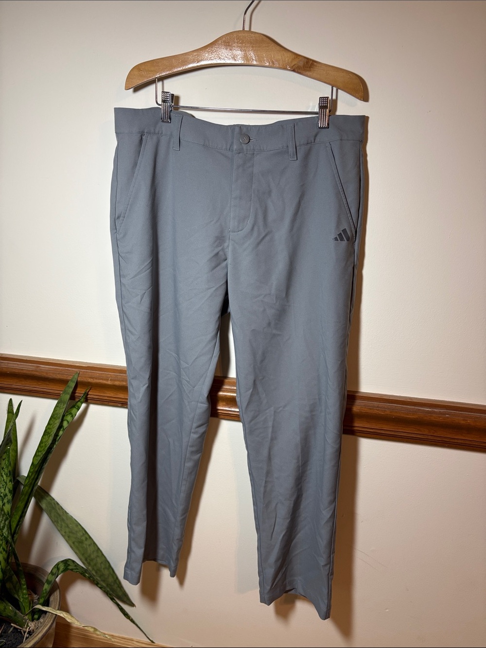 adidas Gray Men's Chinos with Logo